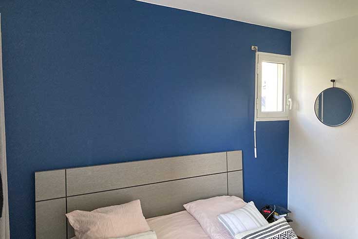 Mur peint dans chambre
